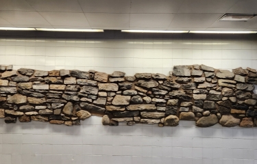 Section of the 1750s battery wall