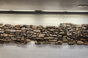 Section of the 1750s battery wall